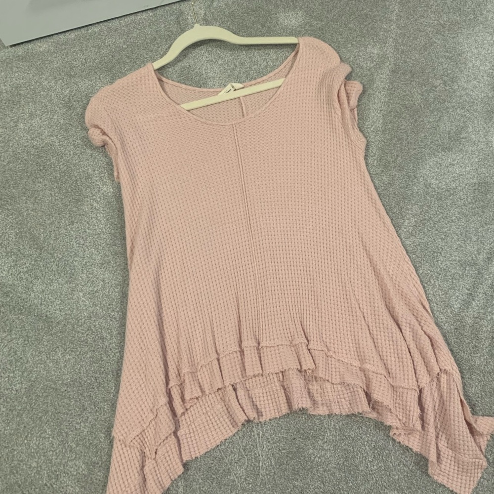 Blush knit top